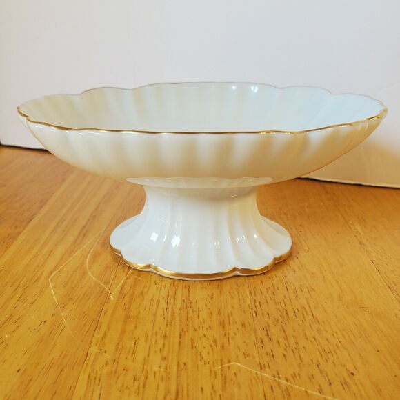 Pickard Porcelain Dish 6x4.5" Hand Decorated Floral Pattern Gold Trim - Picture 3 of 12